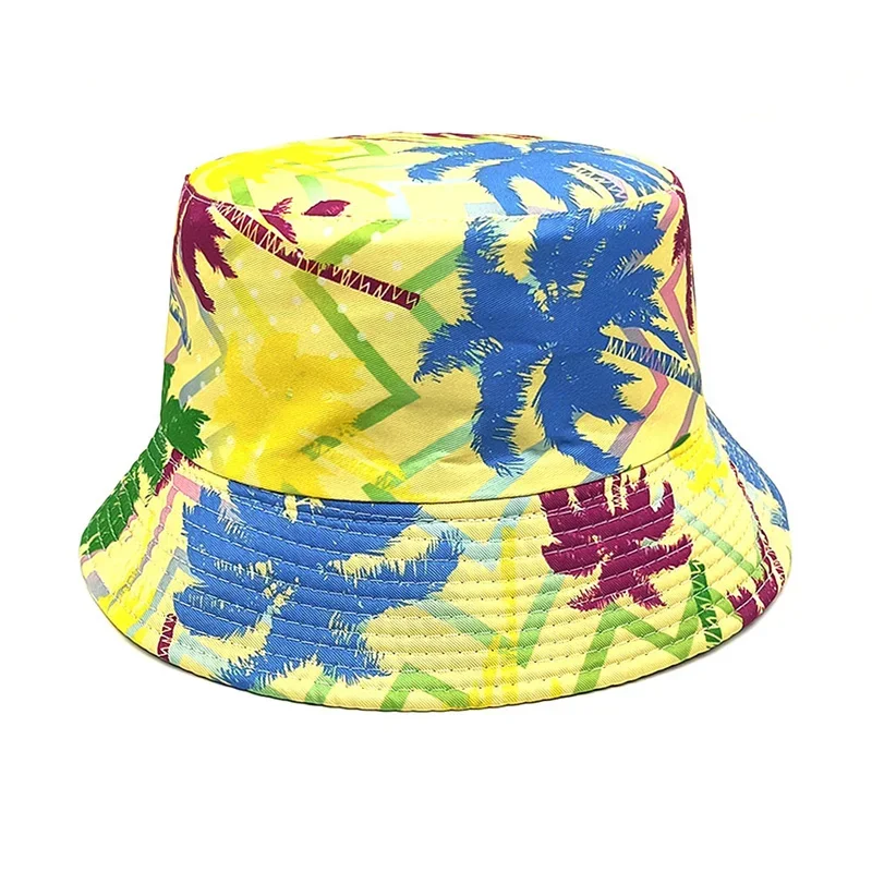 

Spring and Autumn Polyester Cartoon Print Bucket Hat Fisherman Hat Outdoor Travel Sun Cap for Men and Women 271