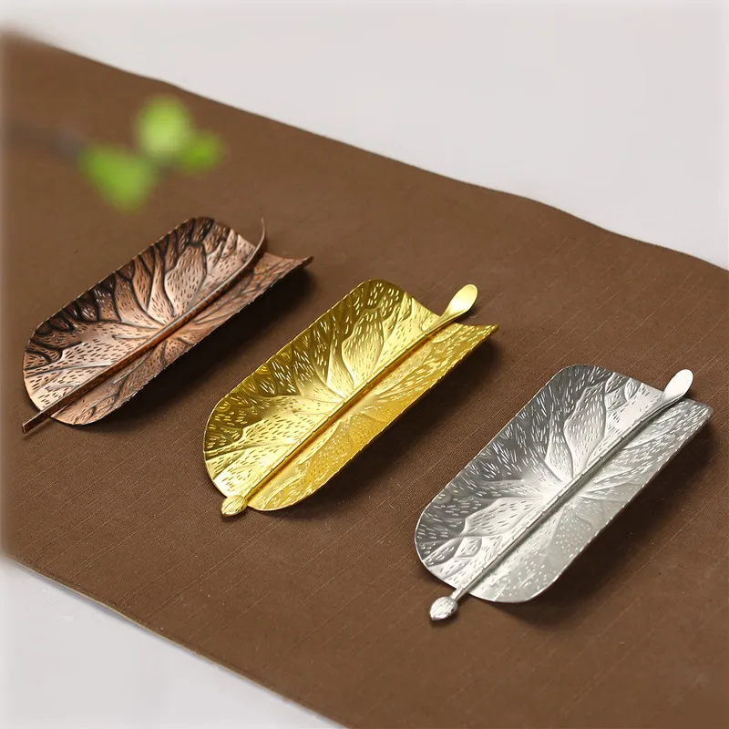 Handmade Hammered Alloy Chain, Traditional Vintage Tea-leaves Tool Accessories, Beans Dose Trays, Seasoning Dispenser Utensils