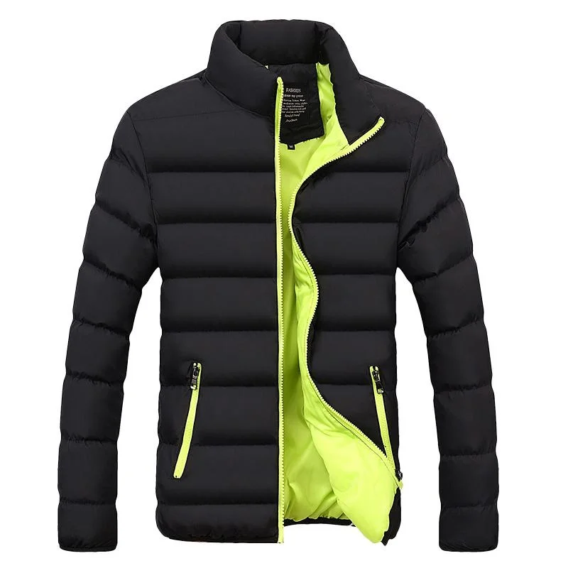 Winter jacke Männer Kleidung 2023 einfarbig ultraleichte Parka Herren Jacken und Mäntel stehen Kragen Bubble Coat Puffer