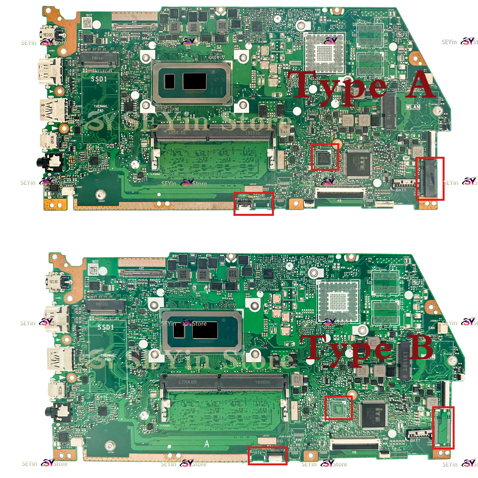 X532FA X531FA Mainboard For ASUS X532FL X532FLC X532FAC X532F X531F S531F K531F V531F S532F K532F V532F Laptop Motherboard