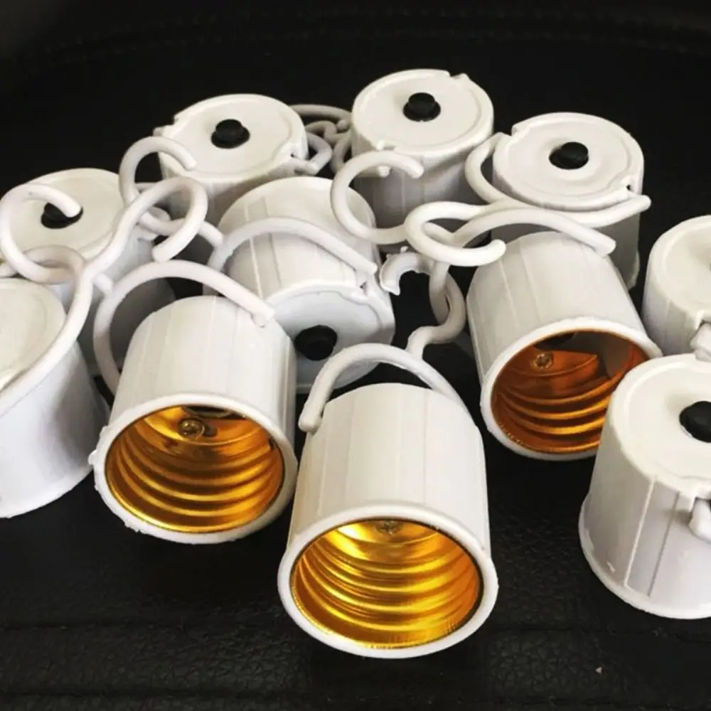 Outdoor  Adapter With Switch On/ Off E27 Hook Lamp Holder Screw Lamp Holder Light Base Lamp