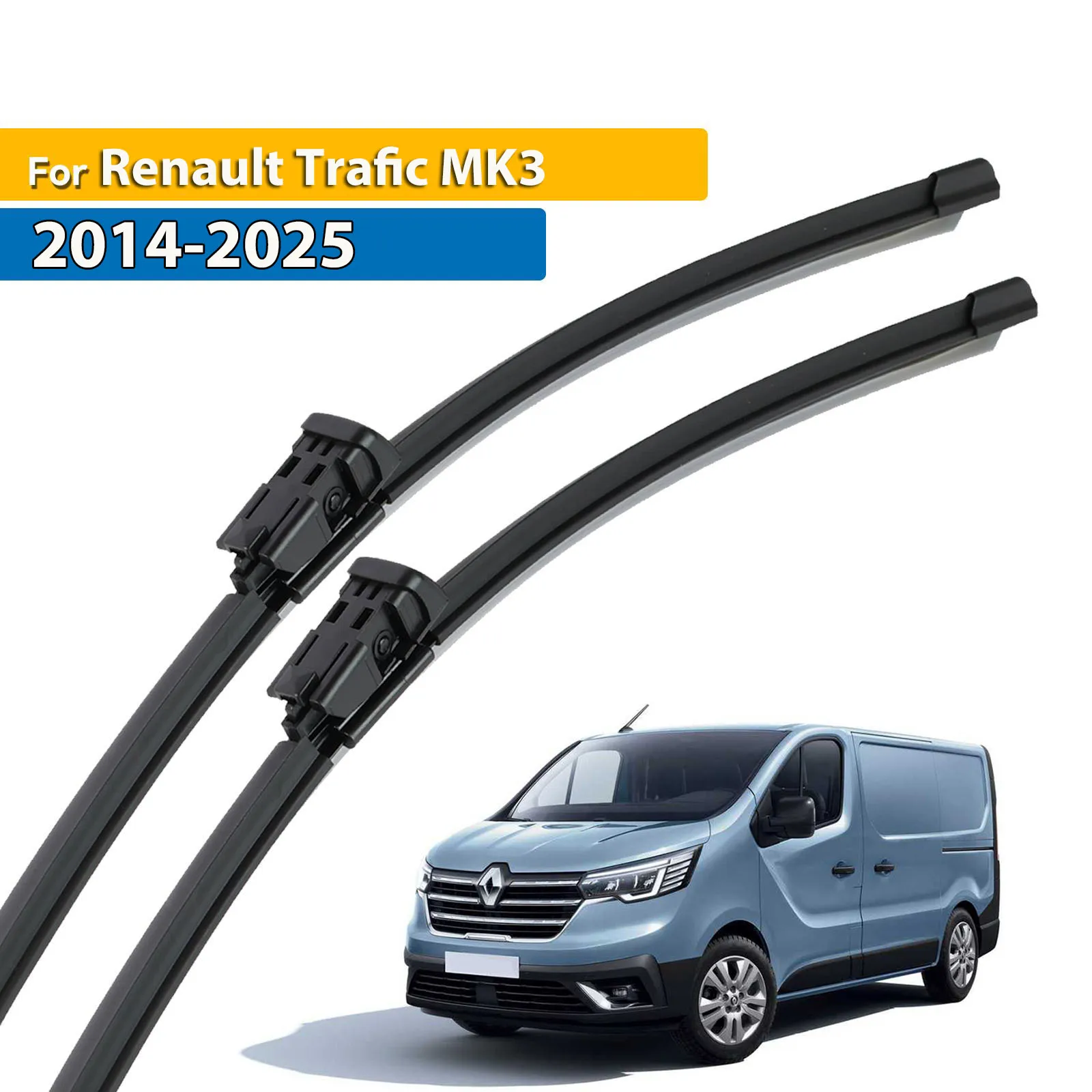 Limpiaparabrisas delantero LHD de Erick para Renault Trafic MK3 2014 - 2023 parabrisas ventana limpia 26 "+ 19"