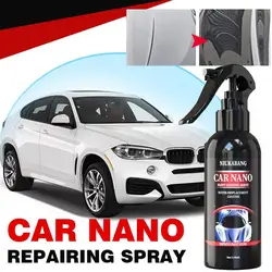 120ml naprawy Nano w sprayu do naprawy samochodów, szczegóły dotyczące powłoki, błyszczący czyszczenie samochodu ceramiczna powłoka do produktów samochodowych