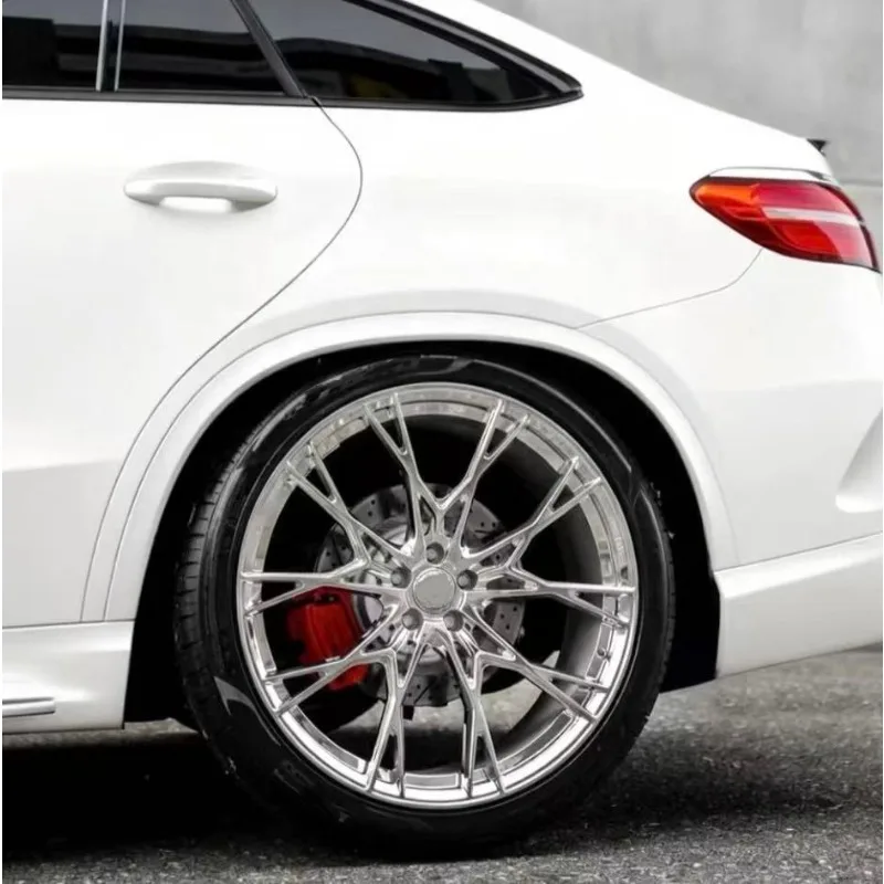 Chrome Polished Brushed Forged Monoblock 2-pcs Design Wheels 18-24 Inch for Range Rover bmw audi benz Lexus Porsche Maserati VW
