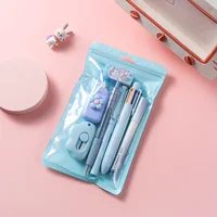 7-In-1 Stationery Set Children Back To School Gel Pen Highlighter Ballpoint Pen Eternal Pencil Tape Eraser Kids Prize Xmas Gift 5