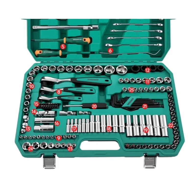 For Auto Repair Tool Set 162 Pieces Auto Repair Toolbox Wrench, Universal Full Set of Combinations Daquan