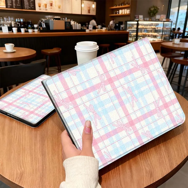 

Cartoon colorful sweet plaid For Samsung Galaxy Tab A A7 A8 A9 A11 S6 S11 10.1 10.4 10.5 Inch Lite Plus Cover Tablet Case