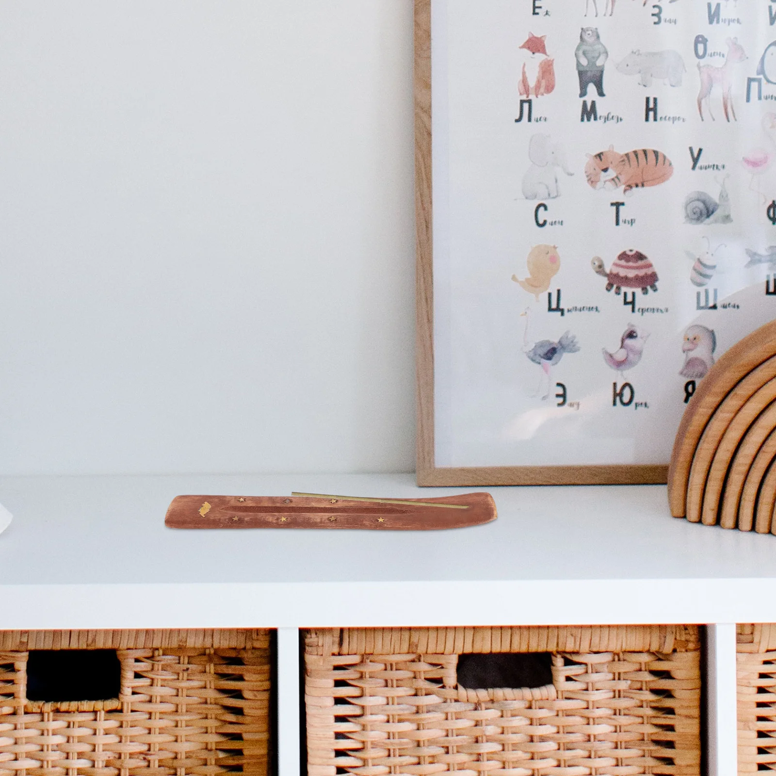 

Handmade Wooden Incense Holder Carved Design For Aroma Therapy Desktop Decor Vintage Censer Burner Home Relaxation Gift