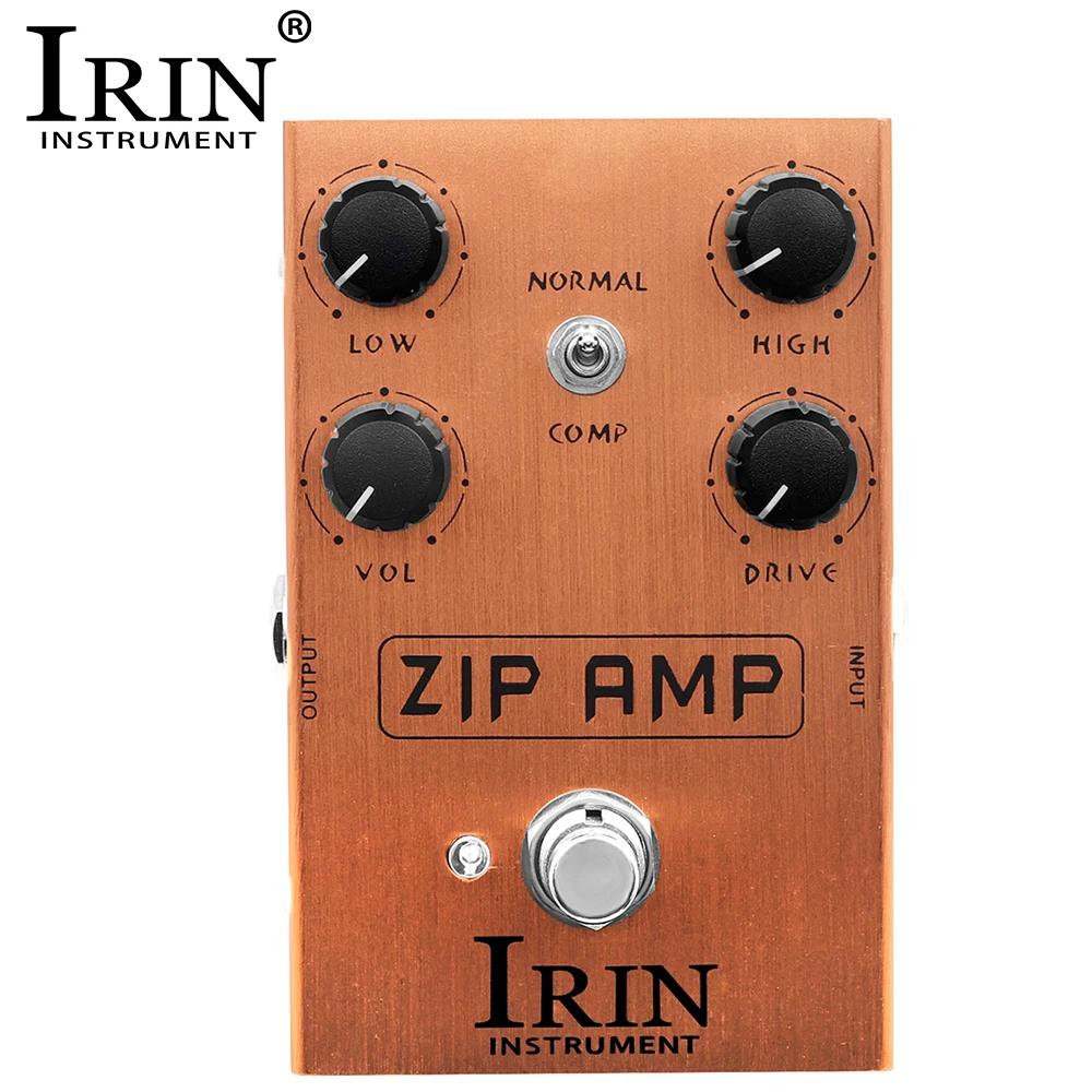 

Поворотная педаль для гитарного эффекта IRIN AN-39 ZIP AMP, сильное сжатие тона Overdrive с переключателем COMP для электрогитары