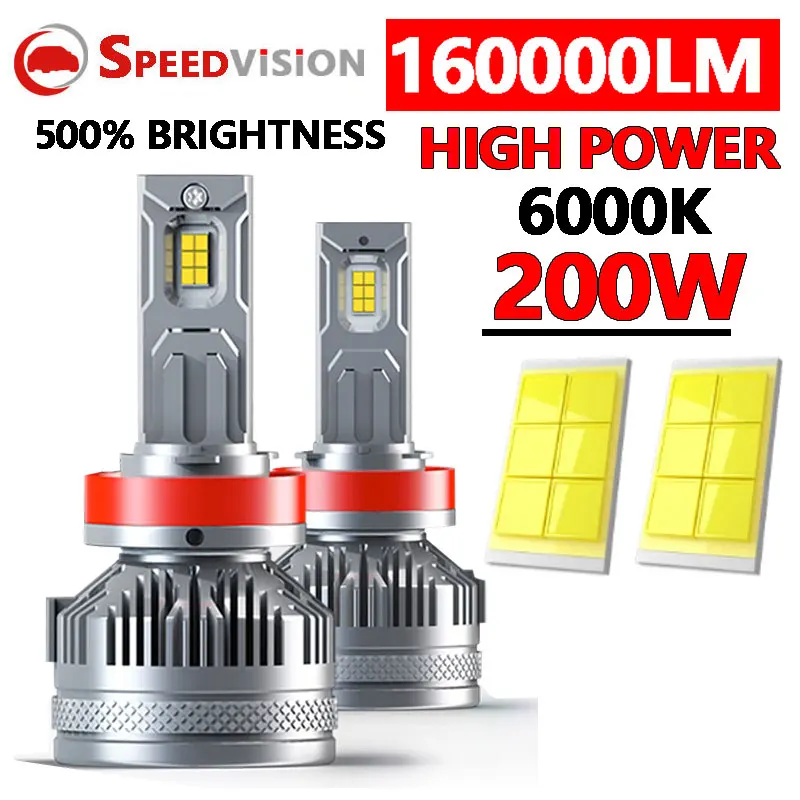 H7 LED Canbus 3570 H11 H1 H4 160000LM 200W HB3 9005 HB4 9006 H8 HIR2 LED Car Headlight Bulb Auto fog light Motorcycle 6000K Lamp