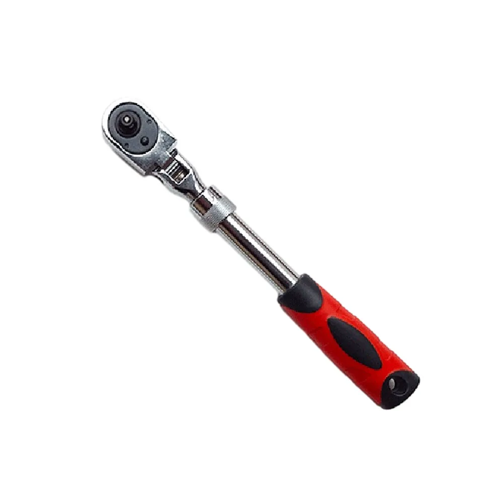 

1pc 1/4" 3/8'' 1/2'' Flex Head Socket Ratchet Wrench Extendable Spanner For Auto Repair 72 Tooth Quick Release Spanner Hand Tool