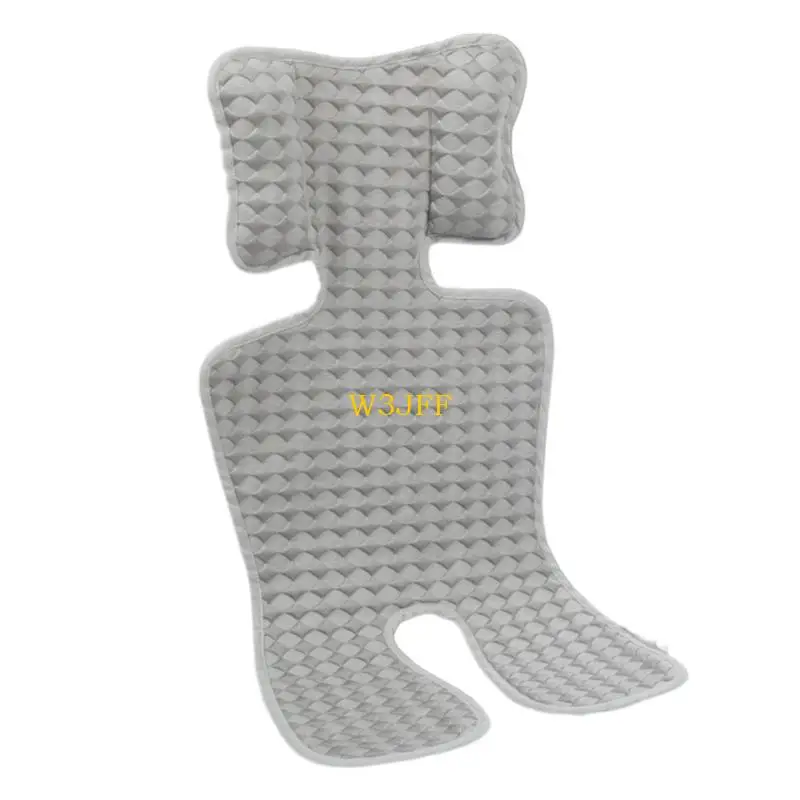 

W3JF Stroller Liner Baby Pushchair Summer Cooling Pad Cushions Breathable Newborns Pram Pad