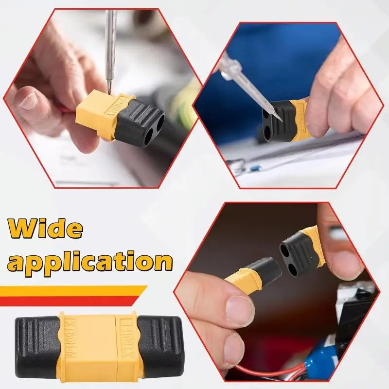 XT60H RC Model Connector Cable Flexible Silicone Wire Male Female Various Length Options For Drone Battery Connection