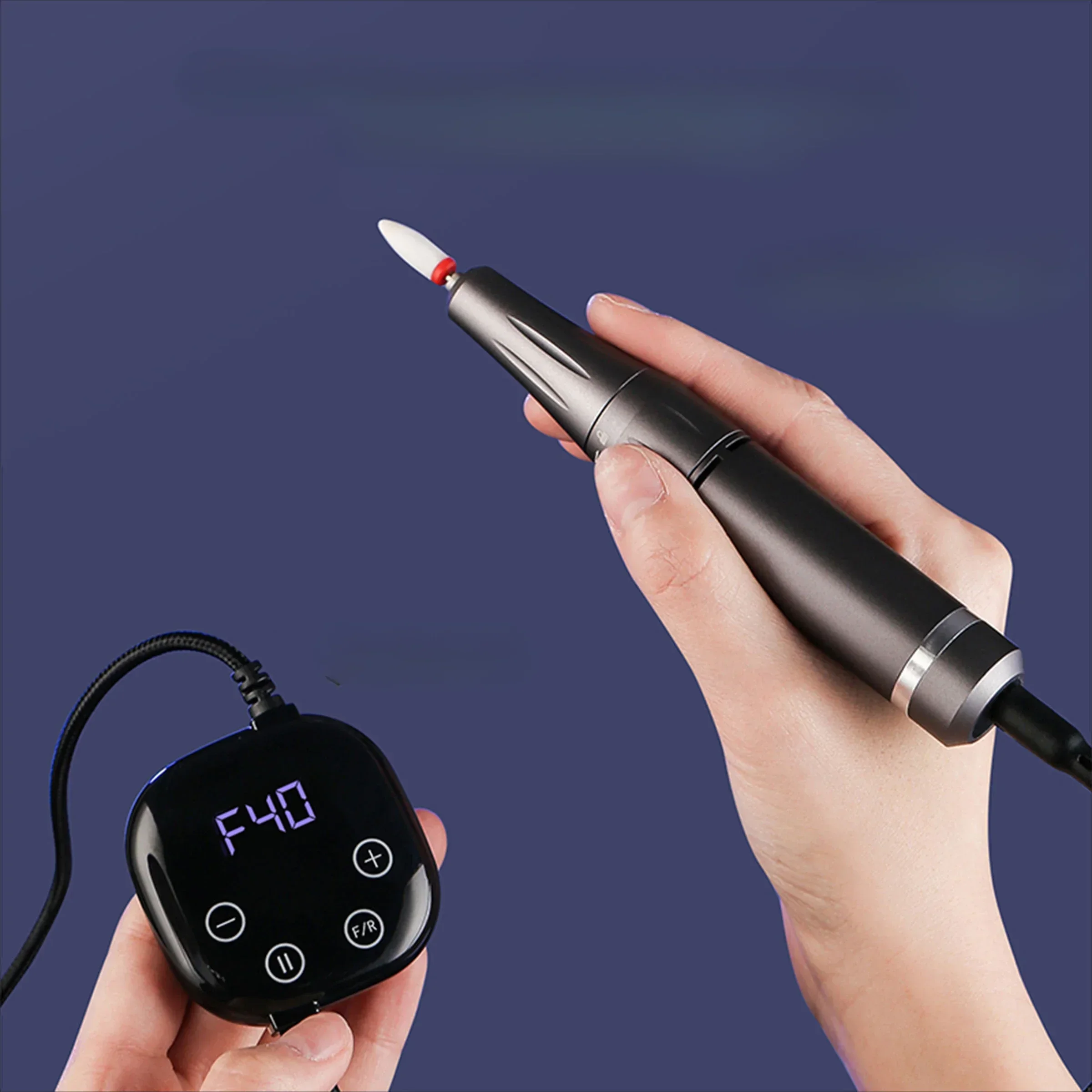 New Touch Screen Portable 40000rpm Professional Strong Coreless Motor Efile USB Electric Nail Drill Machine Private Label