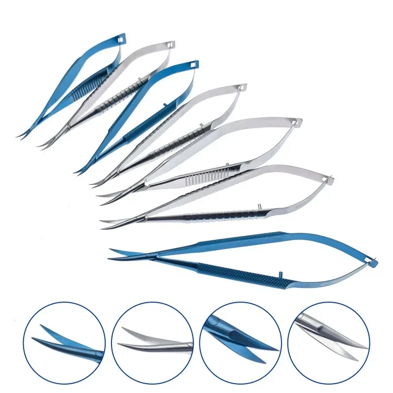 Castroviejo Corneal scissors Capsule membrane scissors Micro scissors ophthalmic instruments