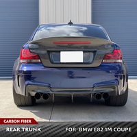 For BMW 1 Series E82 1M Coupe Only 2008-2013 Carbon Fiber Car Rear Trunk Boot Cover Wings Lip Rear Trunk Boot Cover Car-Styling