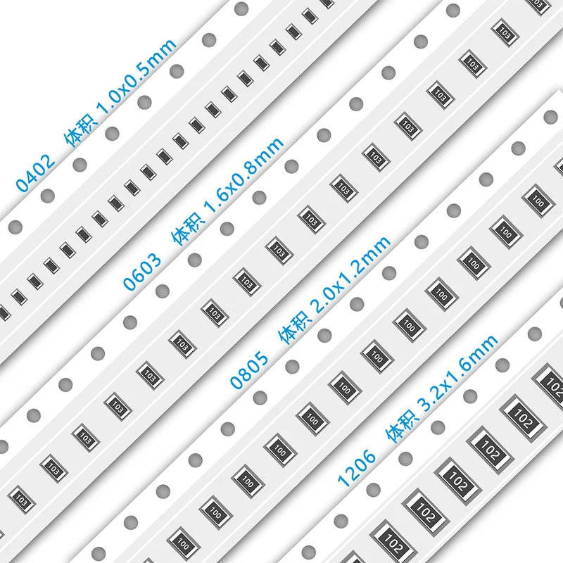 0201 0402 0603 0805 1206 SMT ResistoR 1% 10R 15 18 20 22 24 27 30 33 36 39 43 47R 56K 62 75 82 91