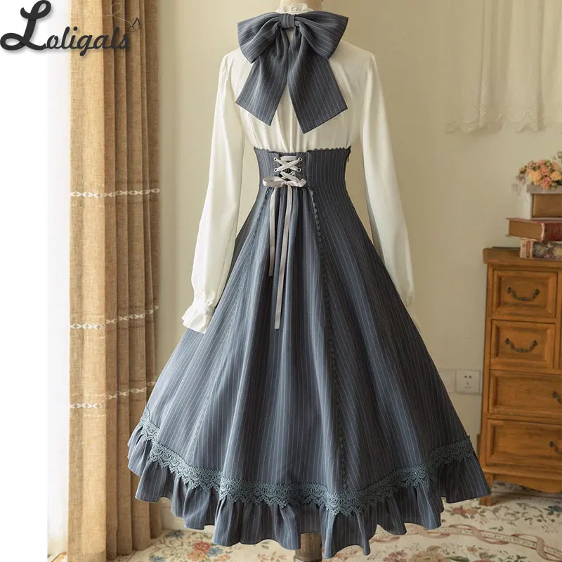 Vintage Lolita JSK Dress Classic Under Bust Long Halter Neck Party Dress ~ South of The Forest