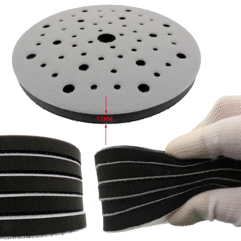 Imagem -02 - Almofada de Almofada para Suporte Disco de Lixamento Macio Gancho e Loop 150 mm Pcs