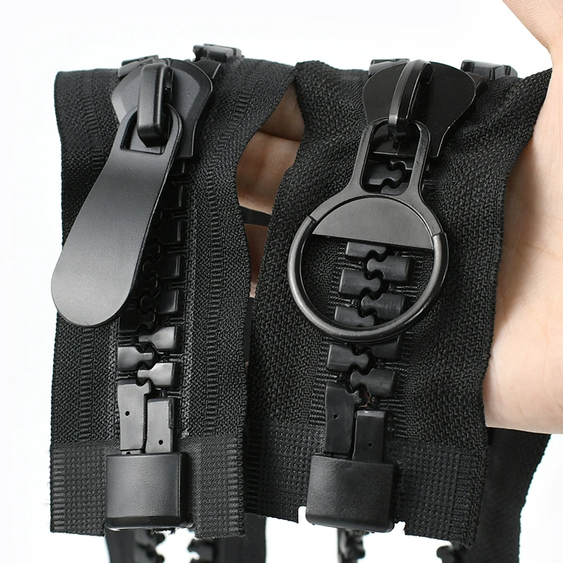 

20# Extra Large Resin Zippers 60-100cm Black Open-End Long Zips for Outdoor Tent Separating Zipper Repair Kit Jacket Closure Zip