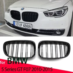 Front Kidney Grille for BMW 5 Series GT F07 2010-2015 Car Replacement Racing Grille Gloss Black