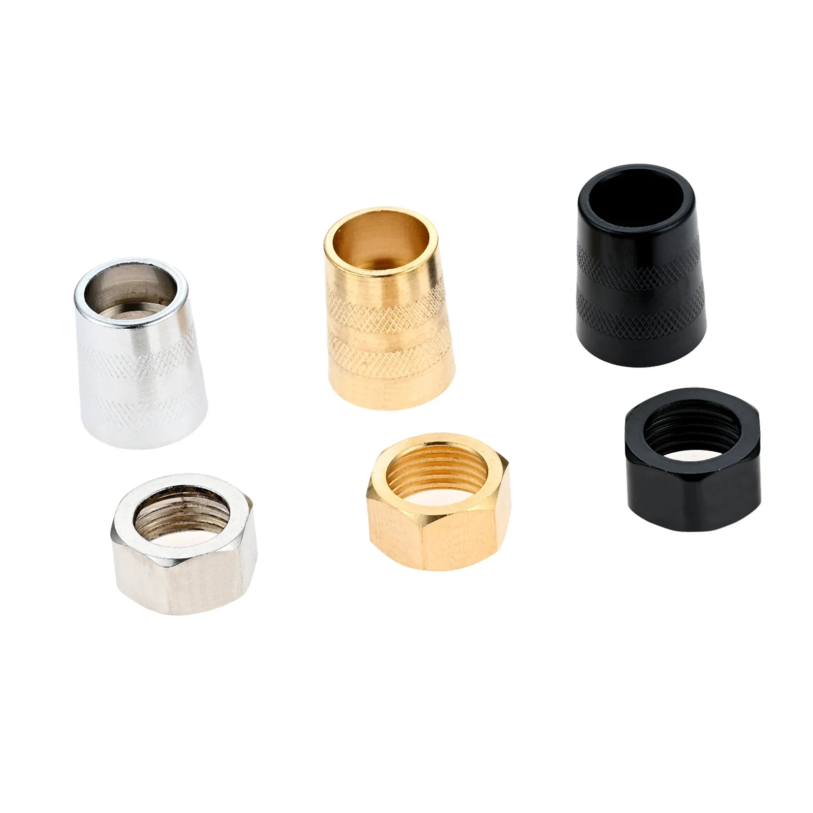 Zinc alloy Shower Nozzle Hose Inlet Outlet Connector Nut Water Pipe Copper Joints for Bathroom Water Pipe Repair Accessories 1PC