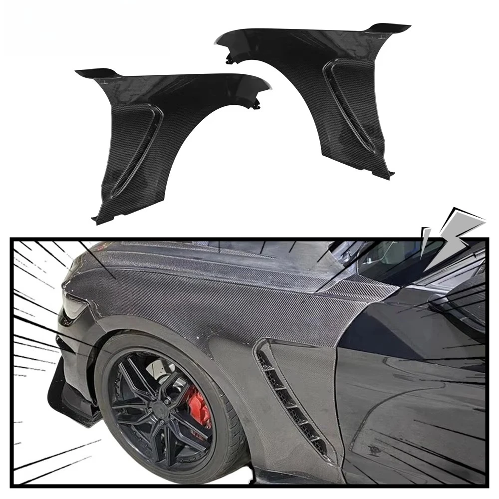 

GT350 Style Mustang Carbon Fiber Front Fenders for Mustang Gen6 S550.1 2015-2017