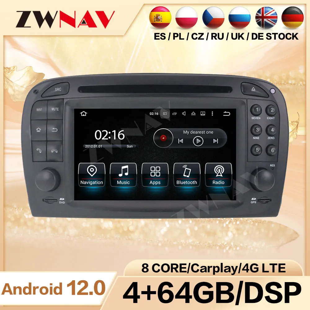 

Автомагнитола для Mercedes SL R230 2001 2002 2003 2004 Carplay Android вертикальный экран Автомобильный 2 Din мультимедиа Авто GPS аудио