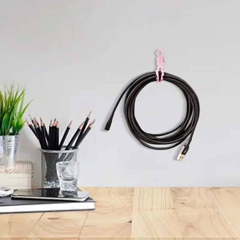 Silicone Cable Ties Silicone Reusable Cable Management Organizer Reusable Cable Organizer With Suction Cup Multipurpose Cord