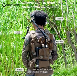 GUOHETEC PMR-171 Radio Technical Assault Backpack Field zaino multifunzionale Ultra-portable pratico ricetrasmettitore Carrier