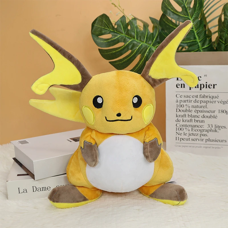 Anime Pokemon Plüschtier Niedliches Raichu Weiches Stofftier Tier-Peluche Puppe Weihnachts- und Geburtstagsgeschenk Plüschtiere