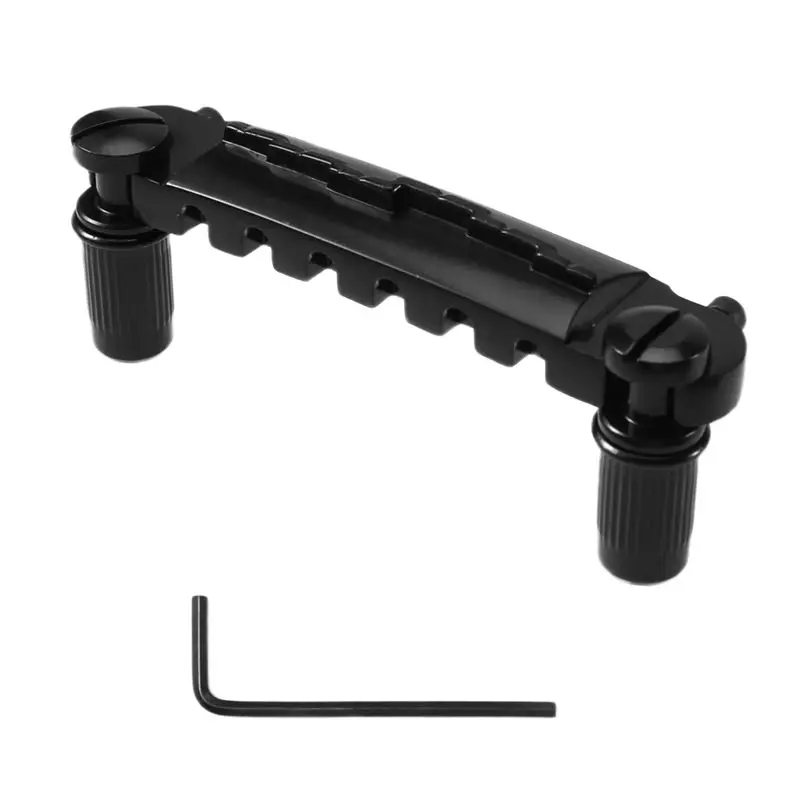 A07T-Guitar Bridge Tailpiece With Studs Guitar Compensated Ridge Wraparound Combination Bridge For Epi LP Instrument Parts
