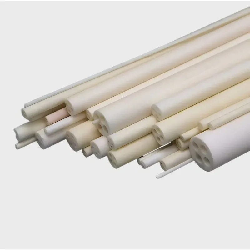 Al2O3 Alumina Ceramic Tube, Hollow Insulating High‑Temperature Resistant Thermocouple Protection Tube For Industrial Use
