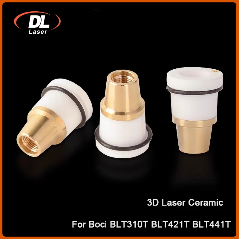 BOCI Original  3D Ceramic Ring M8 D20 H28 Nozzle Connector of Fiber Laser Cutter Ceramic Body For BLT310T BLT421T  Cutting Head
