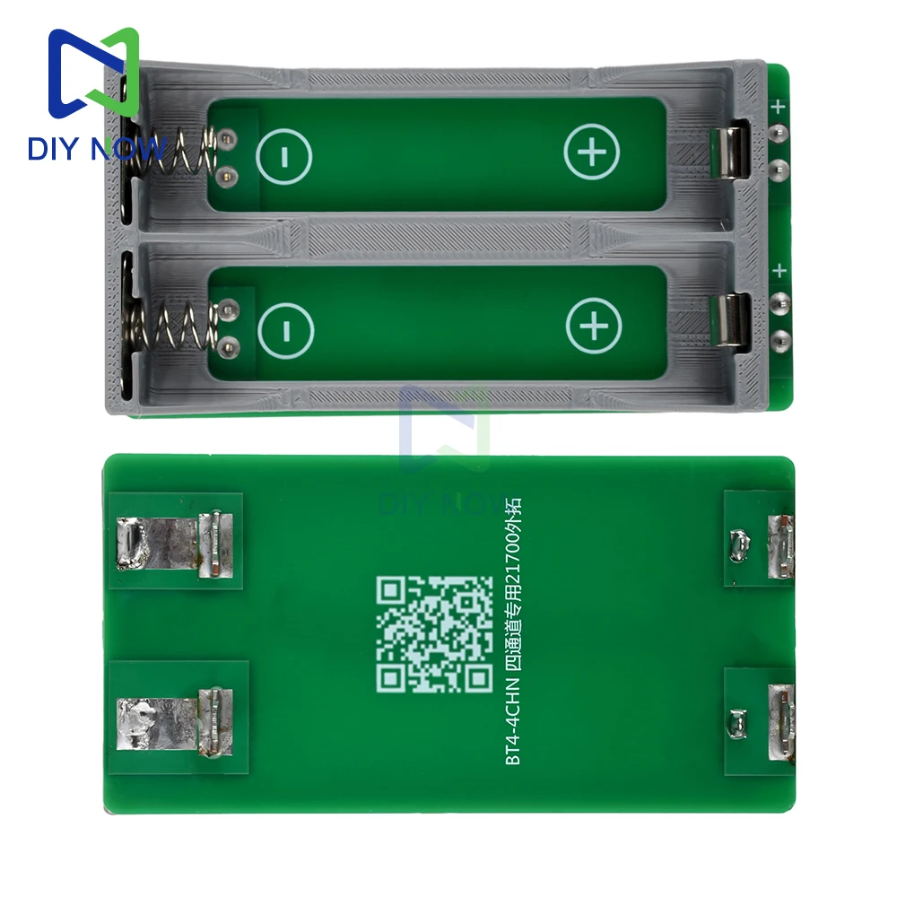 Capacidade da bateria 18650 de 4 canais 3S e testador de resistência interna com função de teste de carga eletrônica suporte de bateria 21700