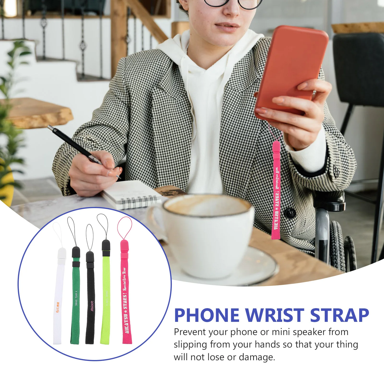 

Detachable Wrist Lanyard for Speaker Anti-Slip Hand Strap with Round Hang Buckle Practical Design Wrist Lanyard