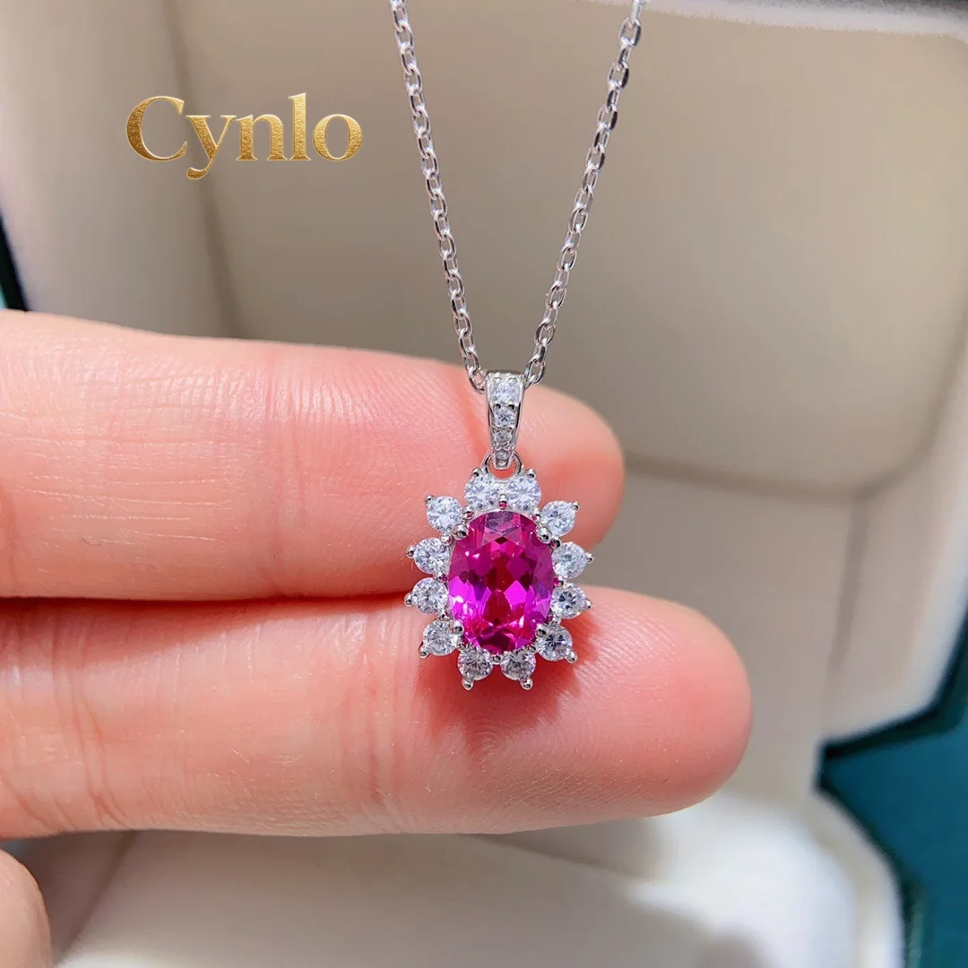 

Cynlo Jewelry 1.5ct Moissanite Sunflower Collarbone Necklace for Women, PT950 Platinum, Integrated Pendant & Chain, Elegant