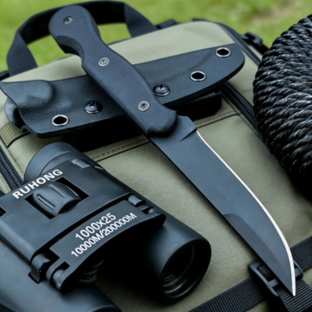 

Легкий нож для выживания и спасения с ножнами K, портативный походный нож для кемпинга, подарок для мужчин