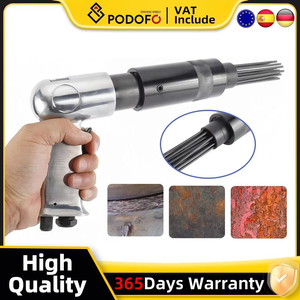 Dissolvant de rouille pneumatique léger et haute puissance, avec têtes interchangeables, outil efficace d'élimination de la rouille pour Surfaces métalliques, 150