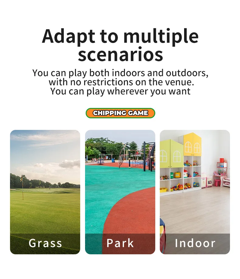 3-In-1 Children's golf Games Set Outdoor Game Portable Convenient Exercise Outdoor Golf Sport For 3/4/5/6 Years Old Kids