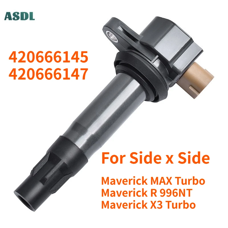 

Motorcycle Ignition Coil Spark Plug Caps For Side x Side Maverick MAX Turbo R RR Maverick R 996NT 996NT2 X3 900HO 420666145 147