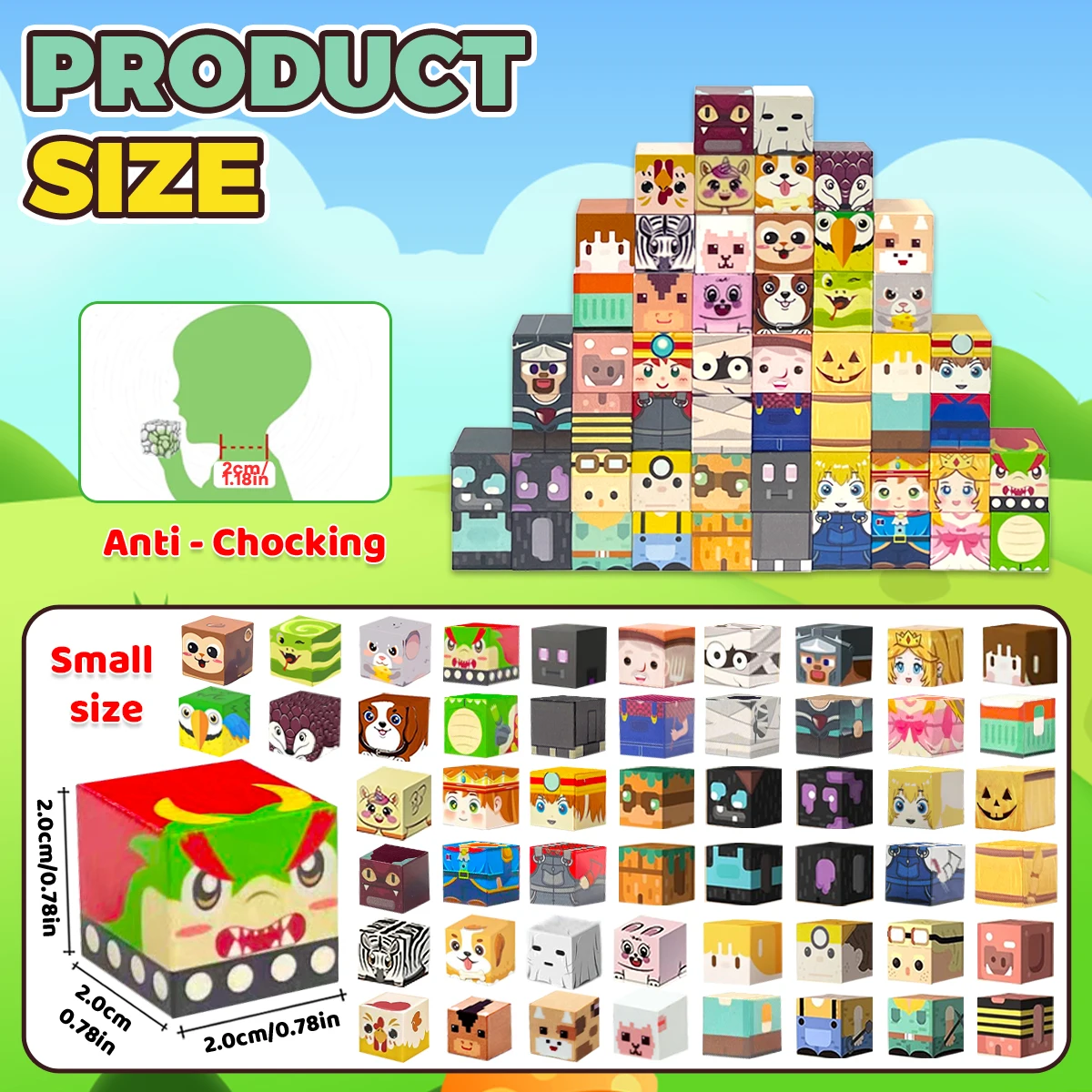 磁気ビルディングブロックおもちゃ キャラクター 動物 磁石付き 組み立ておもちゃ STEM感覚ギフト 子供 男の子 女の子向け 16/36個