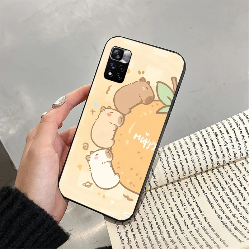 

Cartoon capybara Carcasa Funda Phone Case For Xiaomi Redmi note 14 Pro 14 13 12 11 10 Pro 14S 12S 11S Redmi 14C 13C 10