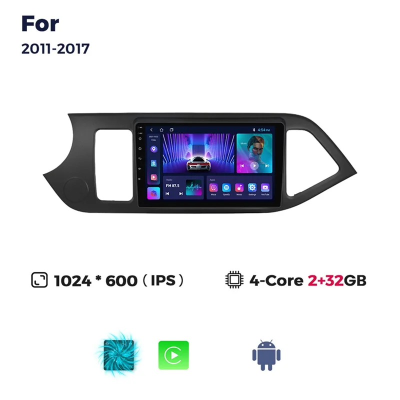

Classy-Car Radio Multimedia Video Player For Kia Morning 2011-2017 For Android 12 4-Core 2+32G WIFI Version+Carplay+Auto