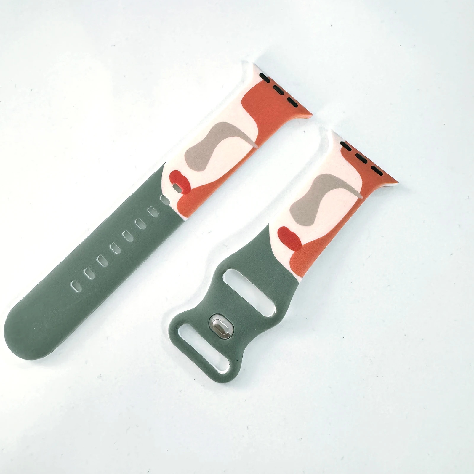 

Abstract Art Printed Strap for Apple Watch 11 10 9 Silicone Band Replaceable Bracelet for iWatch 46mm 44mm 42mm 41mm Watchband