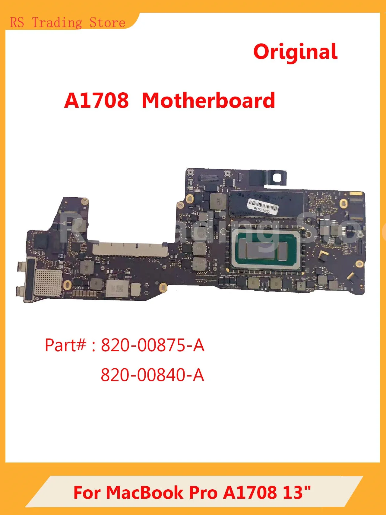 

A1708 Laptop Motherboard For MacBook Pro 13" Logic Board 820-00840-A 820-00875-A i5/i7 CPU 2016 2017years Tested Good