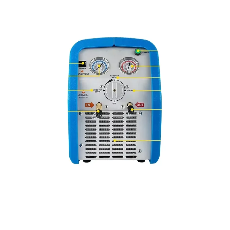 Factory Portable Mini Dual Cylinder 1 Refrigerant Recovery Unit or Refrigerant R134a Recovery Machine R134a R410A R22