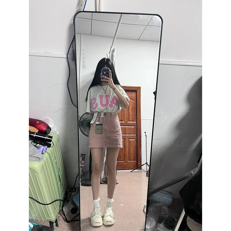 

Юбки женские модные на рабочем месте, украшенные всемогущим дешевым кружевом, подарки ко Дню жизни, рабочий смешанный черный красочный килт на молнии