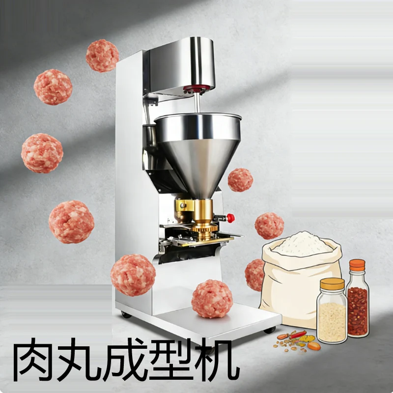 Máquina formadora de albóndigas eléctrica comercial, máquina automática de producción de bolas de carne de cerdo, pescado y ternera