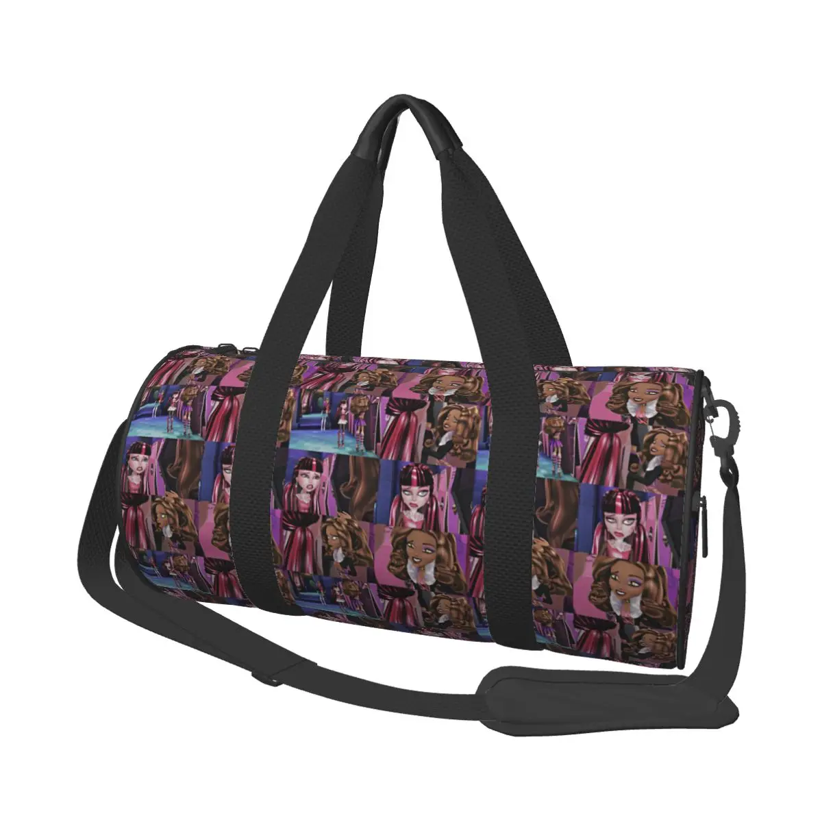 Gym Bag Monster High Sports Bag with Shoes Couple Outdoor Pattern Handbag Graphic Training Fitness Bag